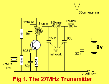 27mhz remote control transmitter
